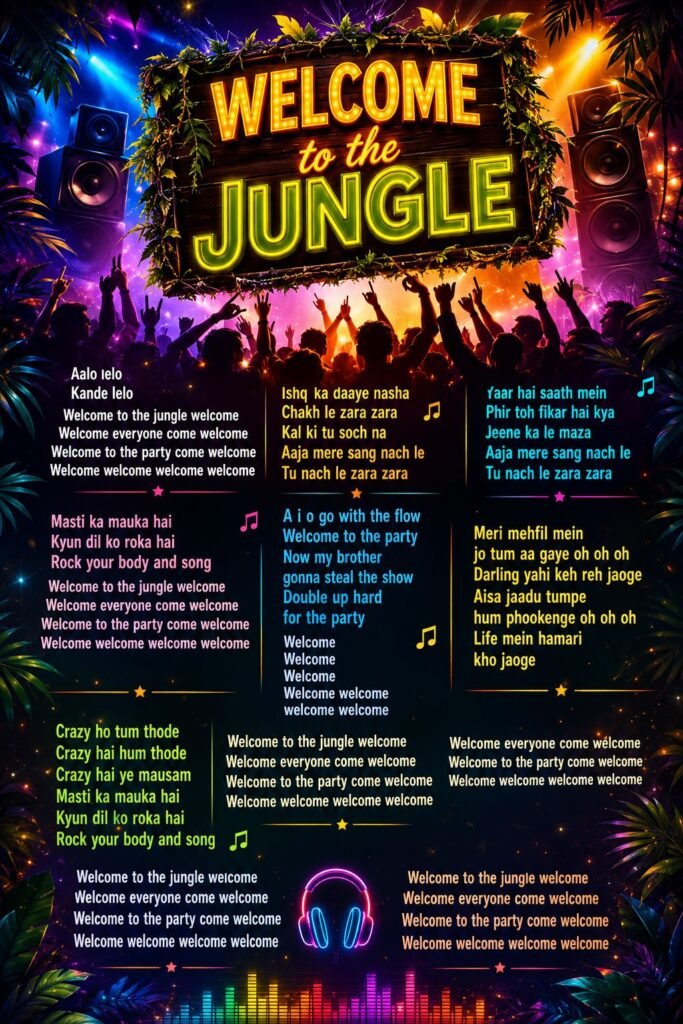 Welcome To The Jungle song lyrics in hindi